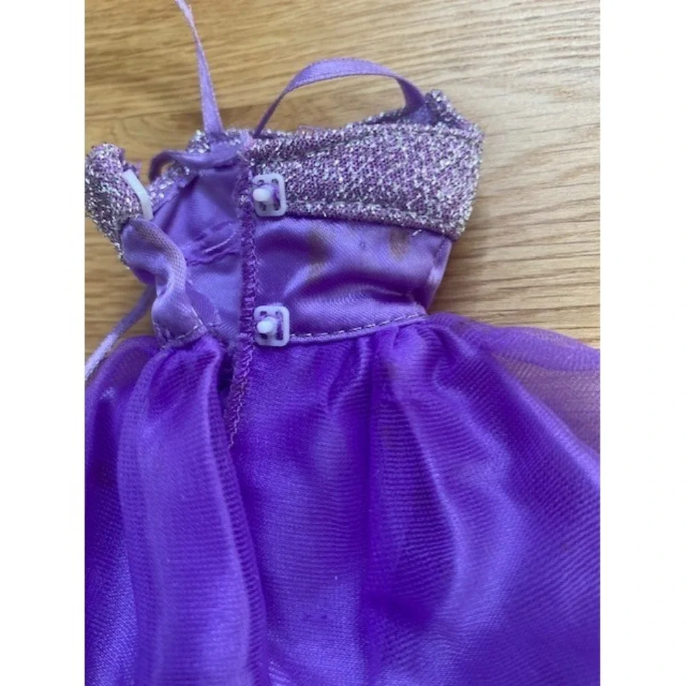 Barbie Fashion Avenue Ballerina Tutu Dress Doll Purple Good Glitter Tulle 1990s